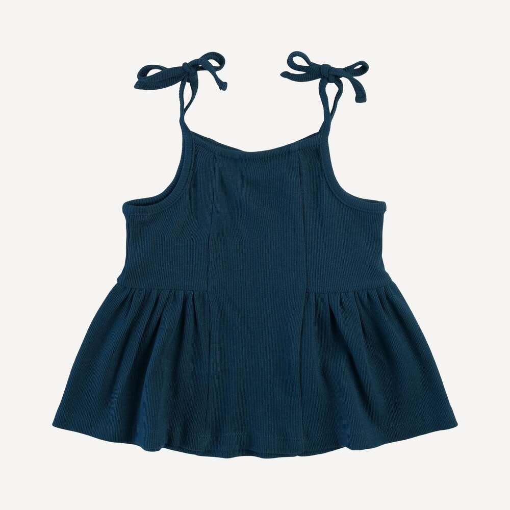 Kate Quinn Spaghetti Ballerina Top Reflecting Pond Shirt Cotton Skinny Rib 6Y